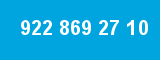 922 869 27 10